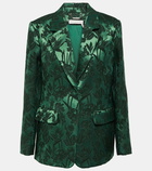 Chloé Jacquard wool and silk satin blazer