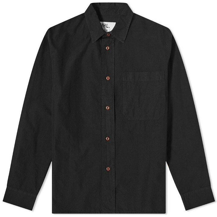 Photo: MHL by Margaret Howell Men's Painters Shirt in Black
