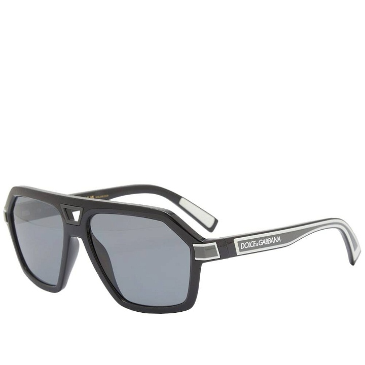Photo: Dolce & Gabbana Eyewear Men's Dolce & Gabbana DG6176 Sunglasses in Black