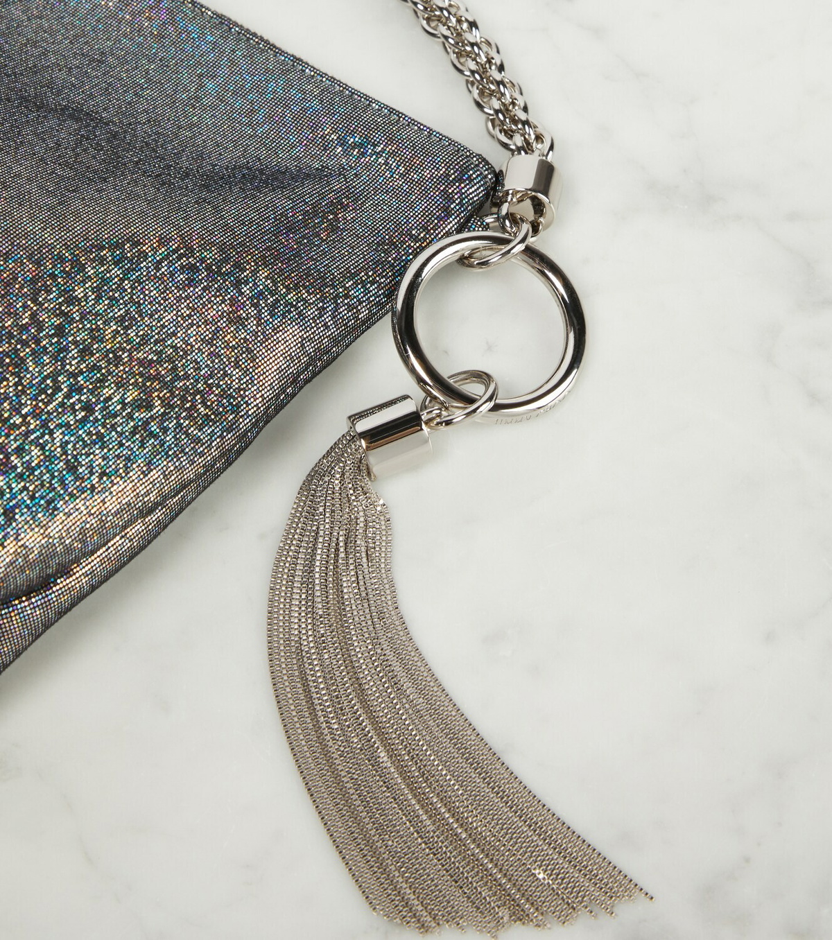 Jimmy Choo Callie metallic clutch Jimmy Choo