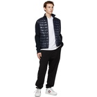 Moncler Navy Down Paneled Jacket