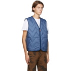 Levis Made and Crafted Reversible Blue Faux-Shearling Vest