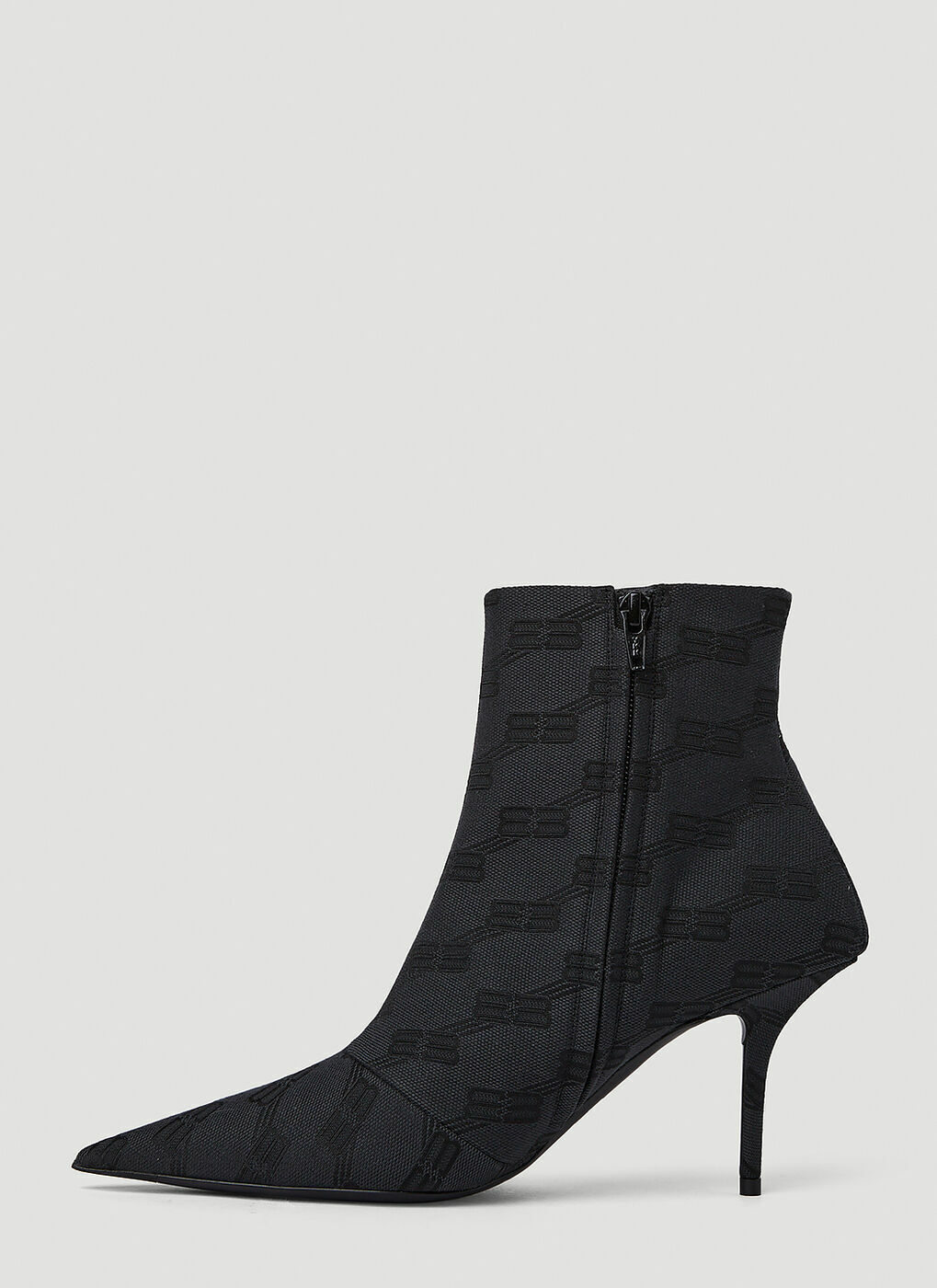 BB Knife Stiletto Ankle Boots in Black Balenciaga