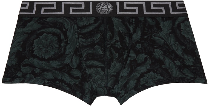Photo: Versace Underwear Black Barocco Boxers
