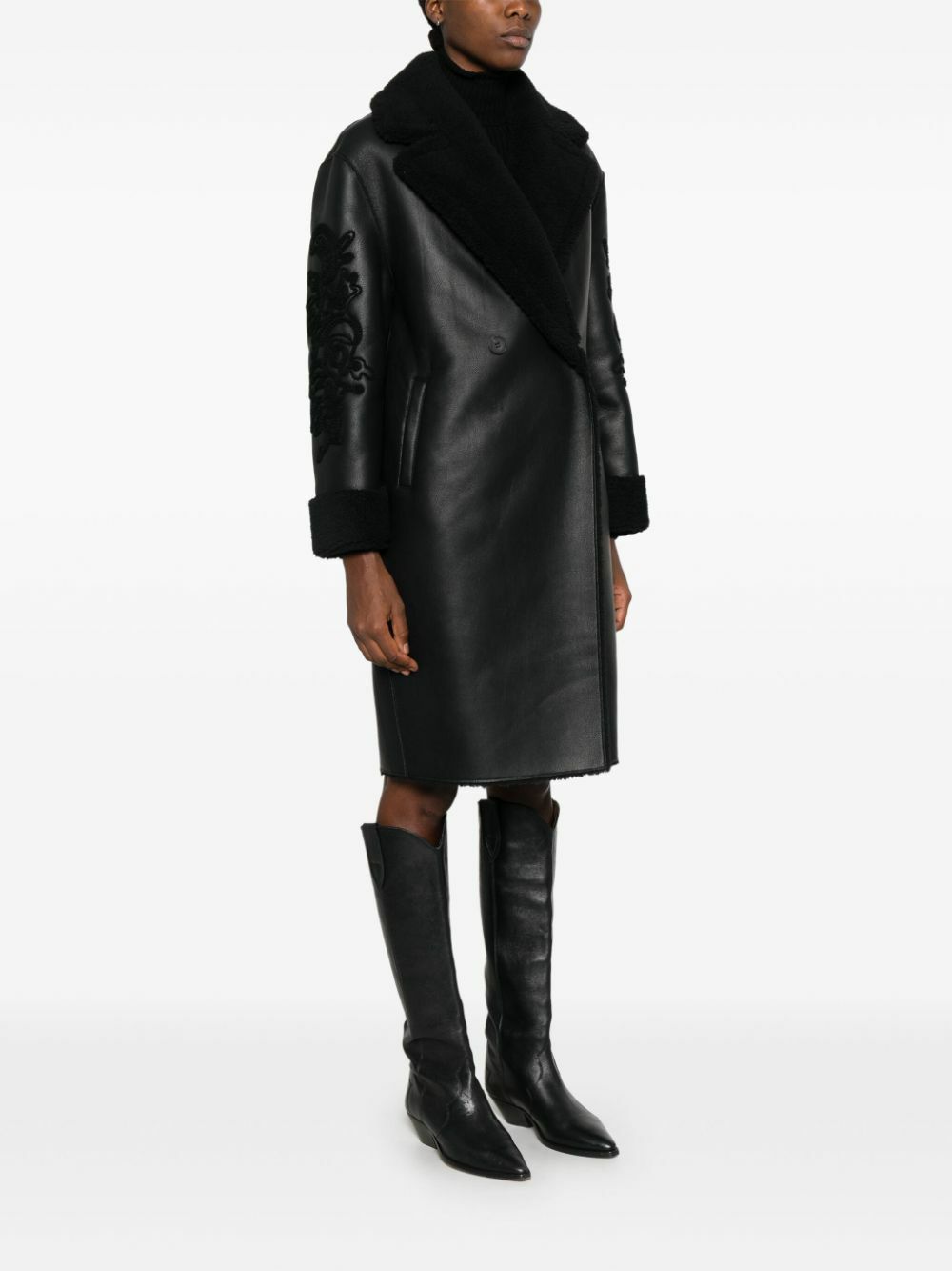 ERMANNO - Faux Fur Midi Coat