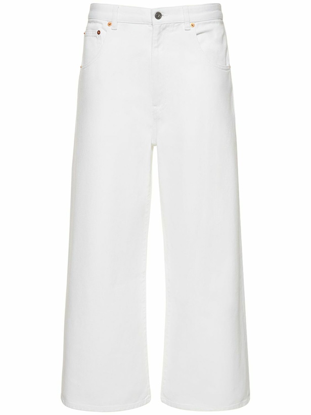 Photo: VALENTINO Chain Detail Wide Leg Denim Jeans