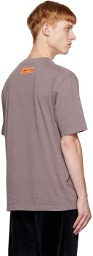 Heron Preston Gray Embroidered T-Shirt