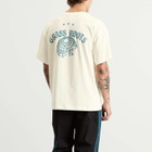 END. x adidas T-Shirt in Off White/Real Teal