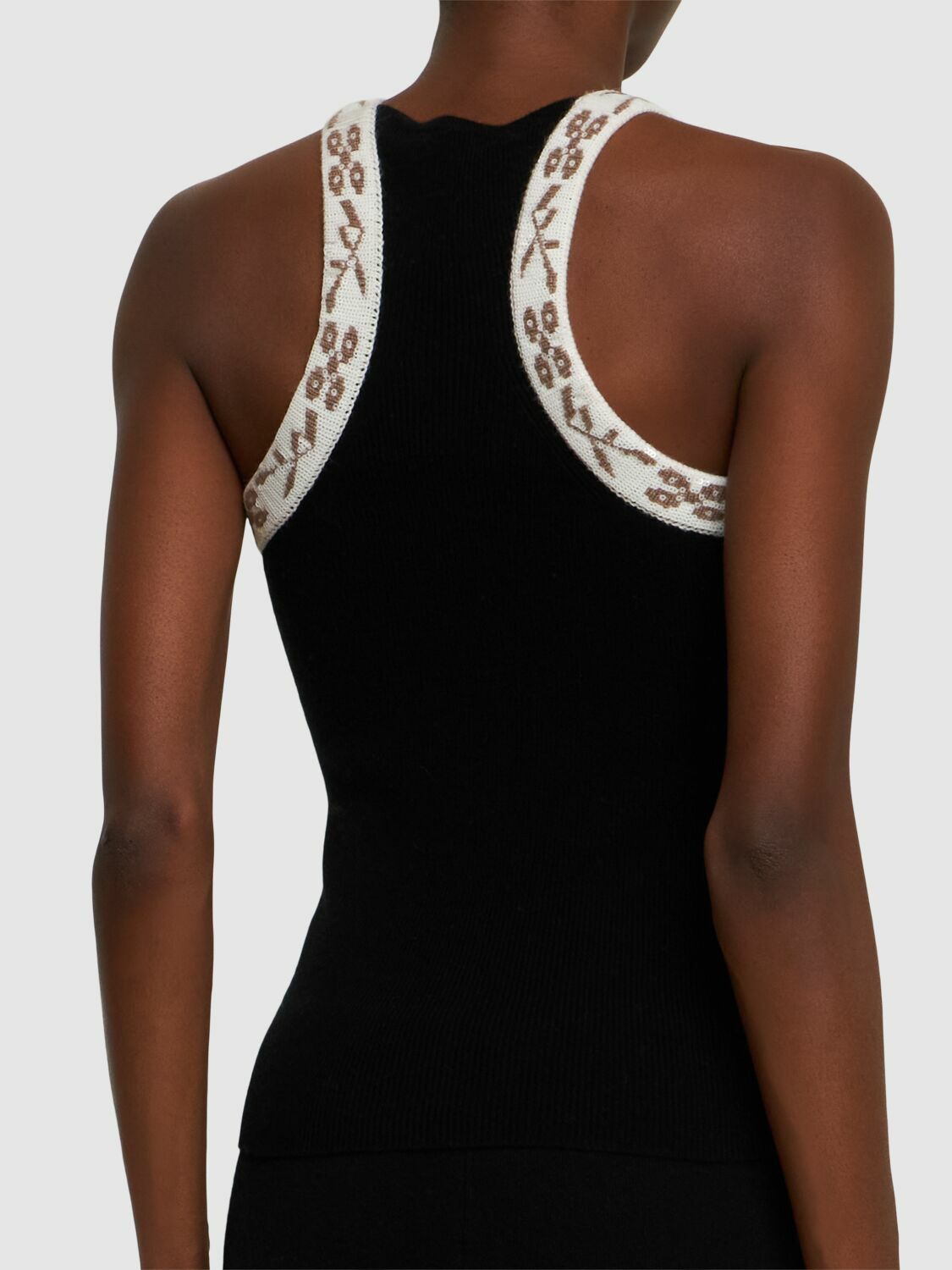 MAX MARA|SLEEVELESS (PLEIADI (11361021 011 / 1136102160 MAX MARA - Pleiadi Wool & Cashmere Sleeveless Top Max Mara