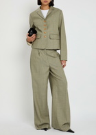 Skall Studio Blonde Pinstripe Wool Jacket Grey