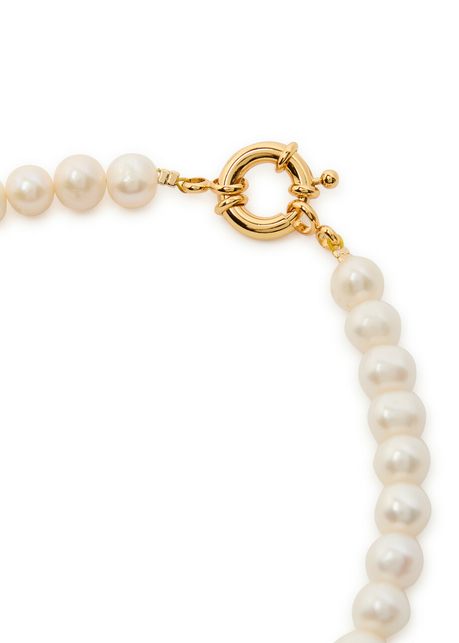 Timeless Pearly Pearl-embellished 24kt Gold-plated Necklace - Blue - One Size
