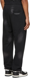 Marcelo Burlon County of Milan Black Graphic Lounge Pants