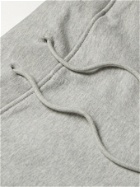 A.P.C. - Molleton Tapered Mélange Fleece-Back Cotton-Jersey Sweatpants - Gray