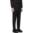 Comme des Garcons Homme Deux Black Creased Wool Gabardine Trousers