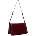 Jil Sander Burgundy File Small Bag