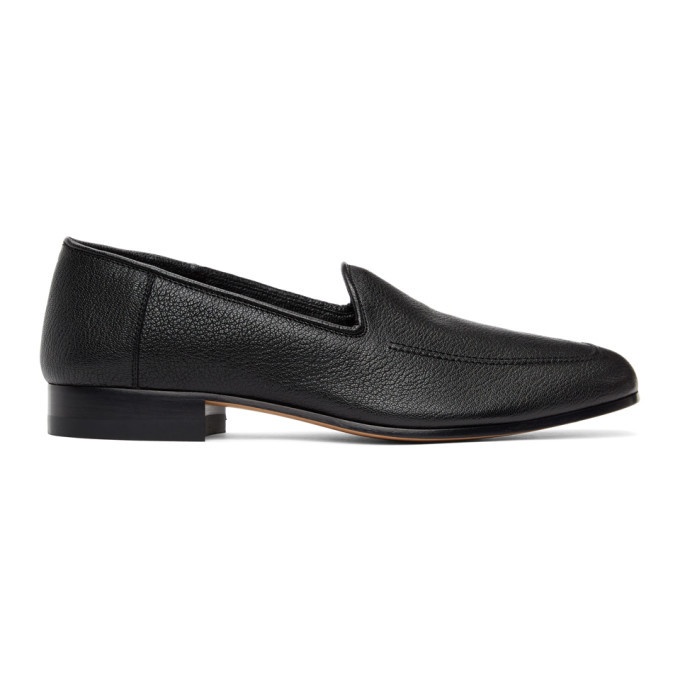Photo: The Row Black Moccasin Loafers