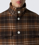 Umit Benan St. Moritz plaid cashmere overshirt