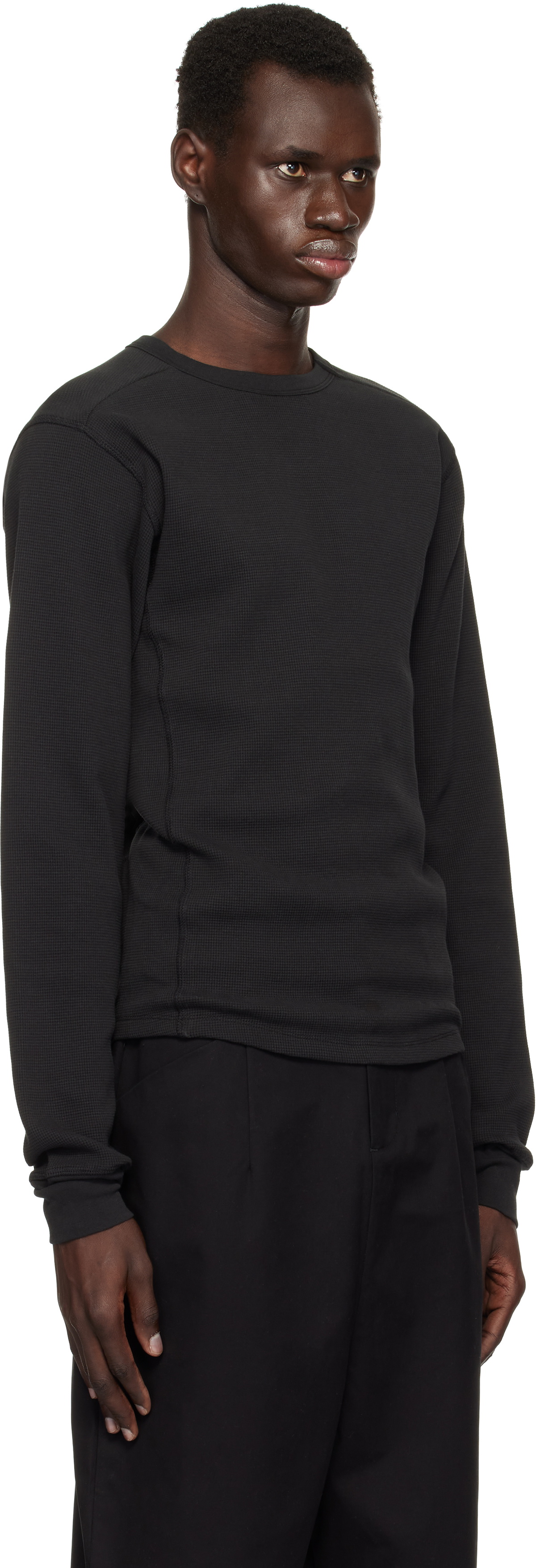 トップス entire studios THERMAL LONG SLEEVE thermal long sleeve black – entire studios