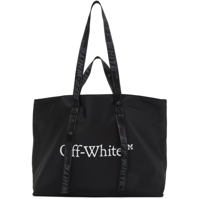 Off-White Black Nylon Commercial Tote Off-White 