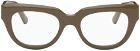 Balenciaga Taupe Square Glasses