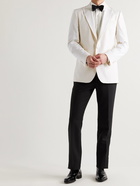 Favourbrook - Slim-Fit Theobold Grosgrain-Trimmed Herringbone Cotton Tuxedo Jacket - Neutrals