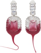 Ottolinger Pink Crystal Dip Earrings