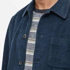 Barena Men's Button Down Overshirt in Navy