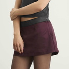 SKIMS Women's Stretch Satin Mini Skirt in Currant