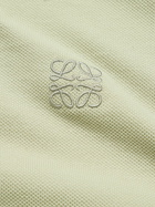 LOEWE - Logo-Embroidered Cotton-Piqué Polo Shirt - Green