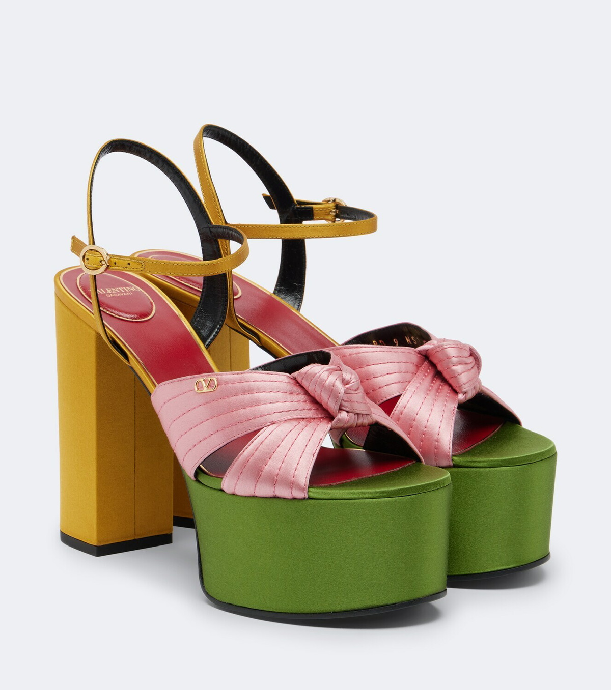 Valentino Garavani Crasher satin platform sandals