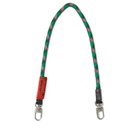 Topologie 8.0mm Wrist Strap in Emerald Pink