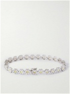 Hatton Labs - Daisy Silver Cubic Zirconia Tennis Bracelet - Silver