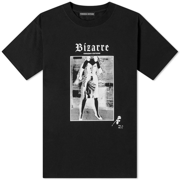 Photo: Kwaidan Editions Women's Kwaidan T-Shirt With Bizarre Print in Black Bizarre Print