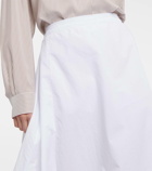 The Row Fleur cotton midi skirt