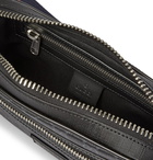 Gucci - Leather-Trimmed Monogrammed Coated-Canvas Belt Bag - Black