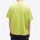 Purple Mountain Observatory Men's Garment Dyed T-Shirt in Lime