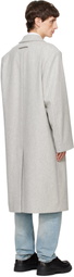 Hugo Gray Relaxed-Fit Coat