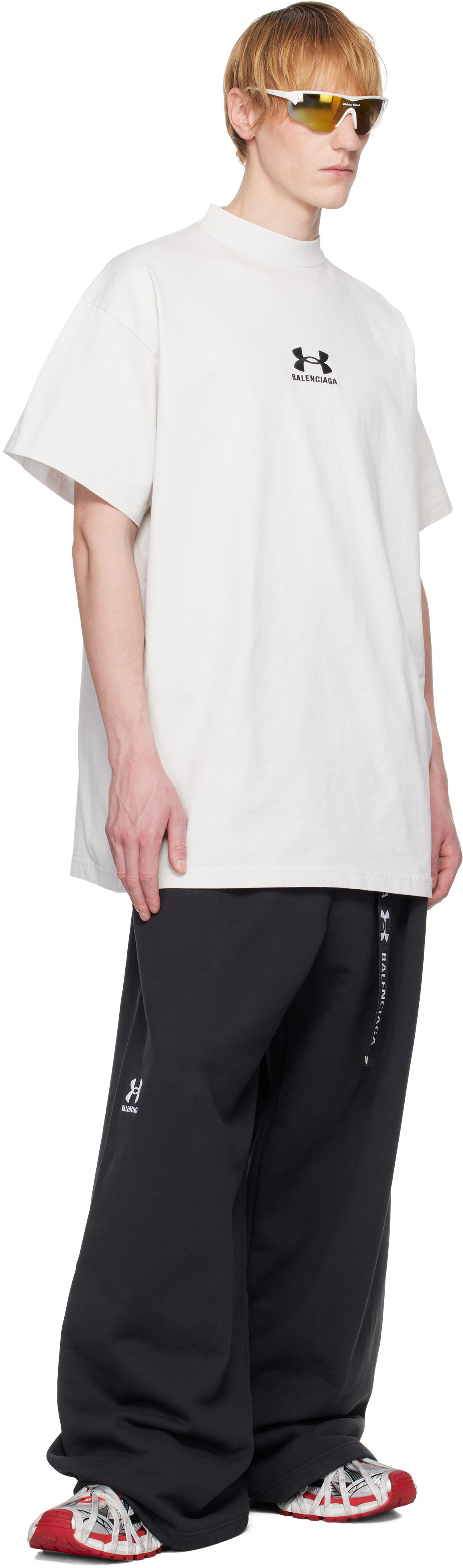 Balenciaga White Under Armour Edition Oversized T-shirt Balenciaga White Under Armour Edition Oversized T-shirt