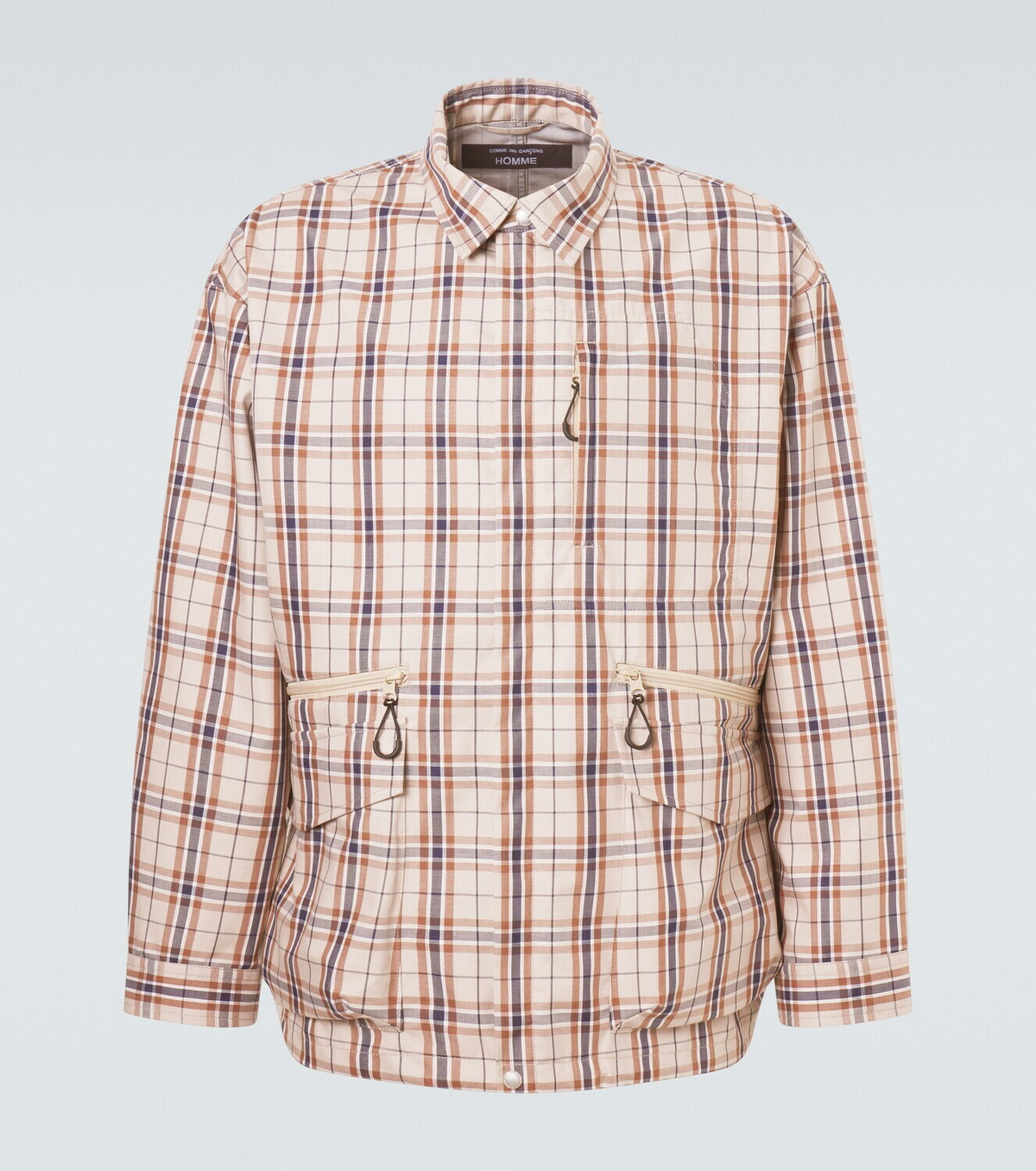 Comme des Garçons Homme Checked cotton-blend jacket