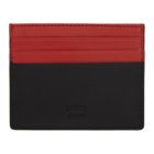 Fendi Red and Black Bag Bugs Card Holder