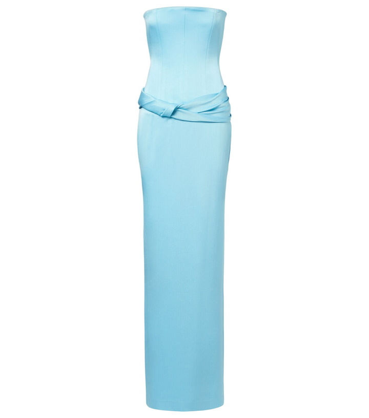 Photo: Alex Perry Crêpe satin bustier gown