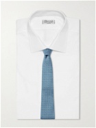 GIORGIO ARMANI - 8cm Printed Silk Tie - Blue