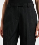 McQueen Pinstripe wool straight pants