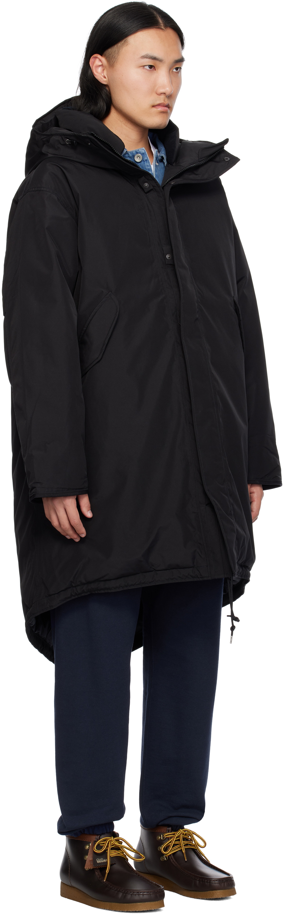 nanamica Black GORE-TEX Long Down Coat Nanamica