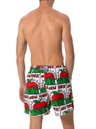 MC2 Saint Barth Man Mid-length Gustavia Swim-shorts With Keith Haring Design Placed Print| Keith Haring Special Edition