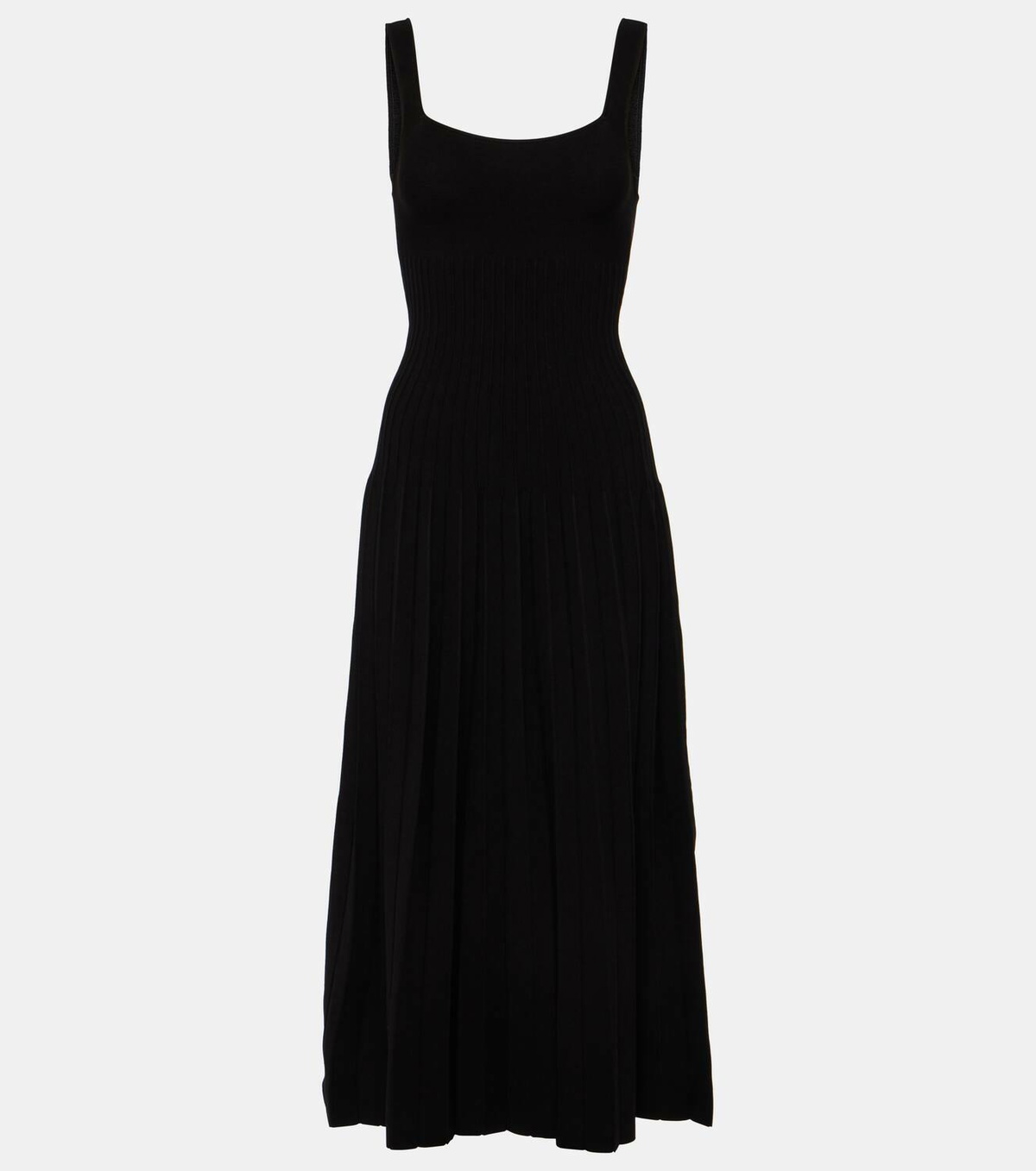 Staud Ellison pleated midi dress Staud