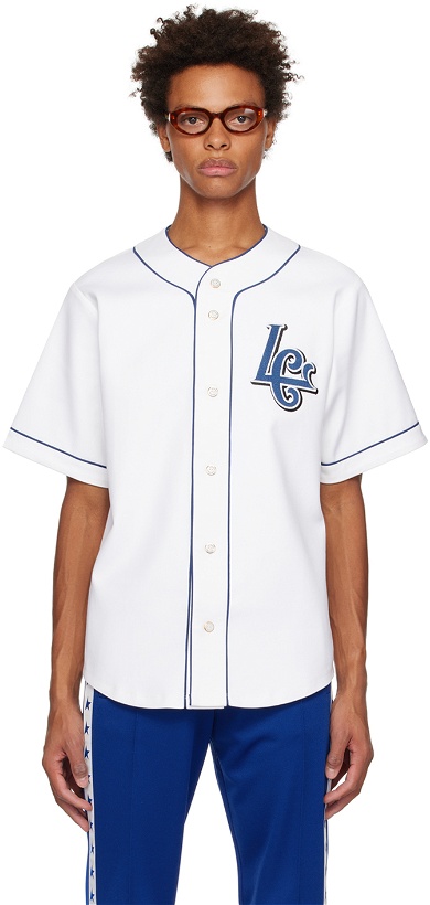 Photo: Late Checkout White LC Baseball Shirt