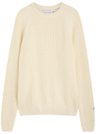 Percival Auxiliary Ribbed Cotton Jumper Cream
