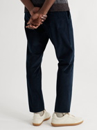 Paul Smith - Straight-Leg Stretch Cotton and Cashmere-Blend Corduroy Drawstring Suit Trousers - Blue