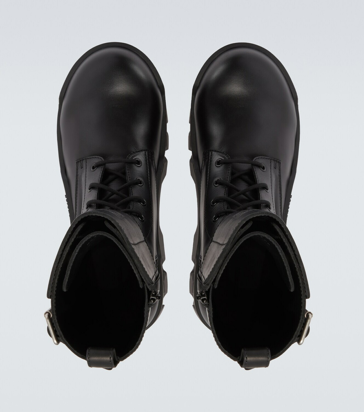 Balenciaga Bulldozer debossed leather combat boots